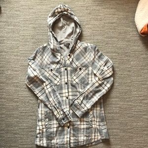 Eddie Bauer Lined Flannel W/ Hood